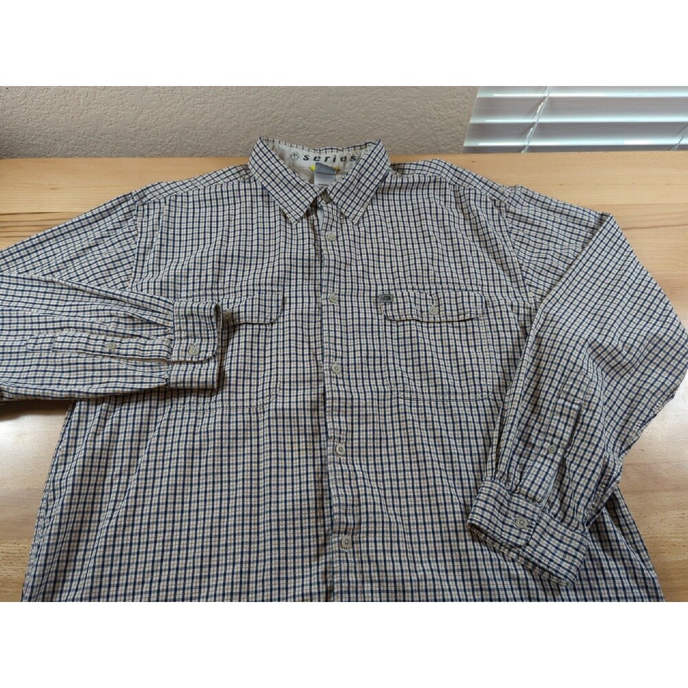 The North Face A5 Series Long Sleeve Button Shirt Plaid Outdoor Mens XL